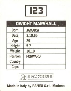 1994-95 Panini Football League 95 #123 Dwight Marshall Back