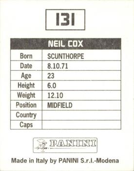 1994-95 Panini Football League 95 #131 Neil Cox Back