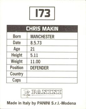 1994-95 Panini Football League 95 #173 Chris Makin Back