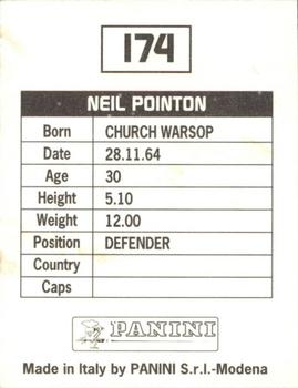 1994-95 Panini Football League 95 #174 Neil Pointon Back