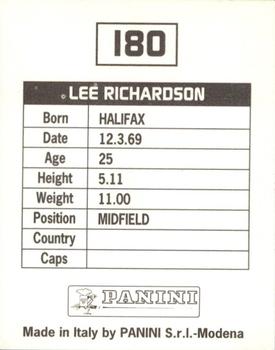 1994-95 Panini Football League 95 #180 Lee Richardson Back