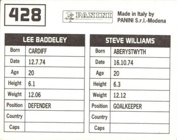 1994-95 Panini Football League 95 #428 Steve Williams / Lee Baddeley Back