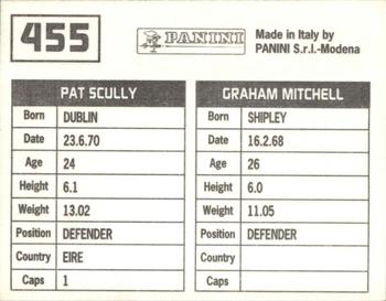 1994-95 Panini Football League 95 #455 Graham Mitchell / Pat Scully Back