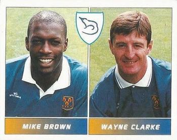 1994-95 Panini Football League 95 #513 Mike Brown / Wayne Clarke Front