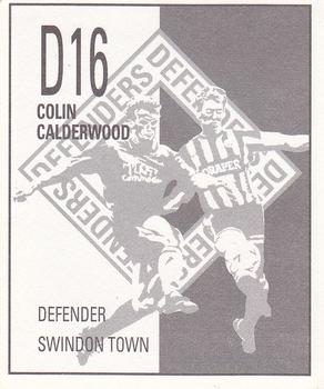 1990-91 Orbis Football Collection #D16 Colin Calderwood Back
