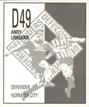 1990-91 Orbis Football Collection #D49 Andy Linighan Back