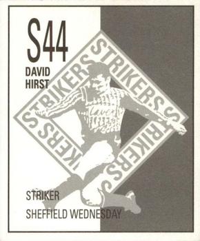 1990-91 Orbis Football Collection #S44 David Hirst Back