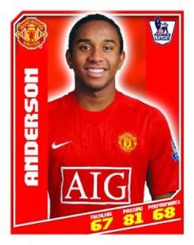 2008-09 Topps Premier League Sticker Collection #281 Anderson Front