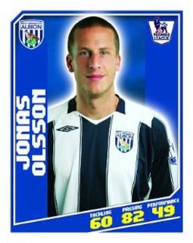 2008-09 Topps Premier League Sticker Collection #424 Jonas Olsson Front