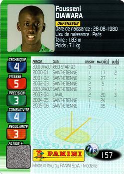 2006-07 Panini Derby Total Evolution #157 Fousseni Diawara Back
