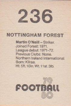 1979-80 Transimage Football Stickers #236 Martin O'Neill Back
