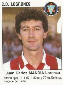 1993-94 Panini Fútbol Estrellas de la Liga #385 Juan Carlos Mandía Lorenzo Front