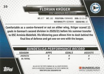 2021-22 Topps Bundesliga #39 Florian Kruger Back