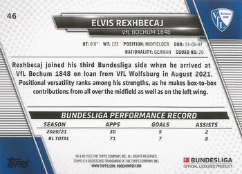 2021-22 Topps Bundesliga #46 Elvis Rexhbecaj Back