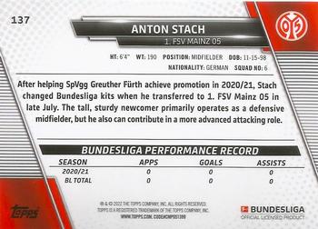 2021-22 Topps Bundesliga #137 Anton Stach Back