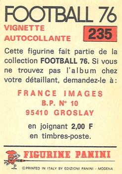 1975-76 Panini Football 76 (France) #235 Francis Piasecki Back