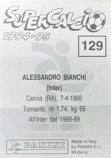 1994-95 Panini Supercalcio Stickers #129 Alessandro Bianchi Back