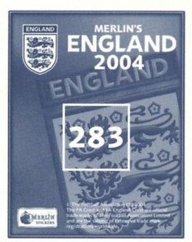 2004 Merlin England #283 Filippo Inzaghi Back