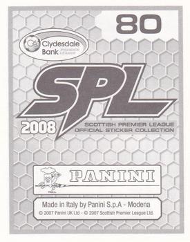 2008 Panini SPL Stickers #80 Paul Hartley Back