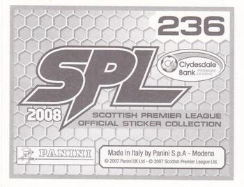 2008 Panini SPL Stickers #236 Easter Road Stadium Back