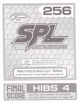 2008 Panini SPL Stickers #256 Brian Kerr Back