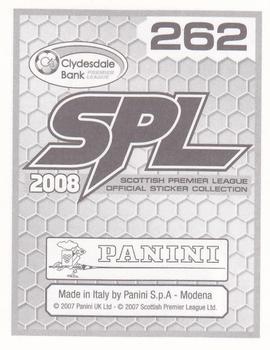 2008 Panini SPL Stickers #262 Abdessalam Benjelloun Back