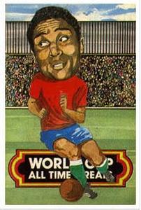 1977 City Bakeries World Cup All Time Greats #2 Eusebio Front