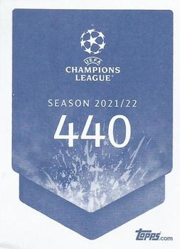 2021-22 Topps UEFA Champions League Sticker Collection #440 Dani Parejo Back