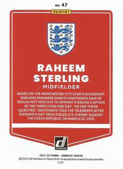 2021-22 Donruss #47 Raheem Sterling Back