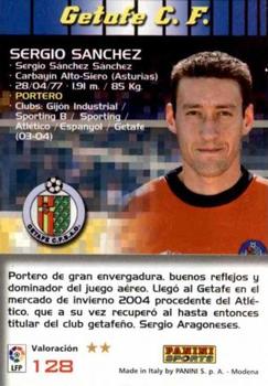 2004-05 Panini Megacracks #128 Sergio Sanchez Back
