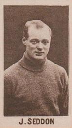 1927 Roche & Co. Ltd The Rising Sun Famous Footballers #12 Jimmy Seddon Front
