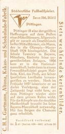 1924 Gartmann Chocolate (Series 586) South German Soccer players #5 Josef Pöttinger Back