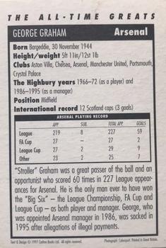 1998-99 Carlton Books Arsenal The All-Time Greats #NNO George Graham Back