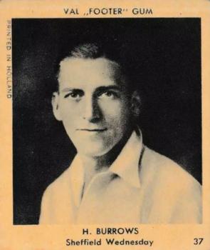 1939 Klene Val Footer Gum #37 Horace Burrows Front