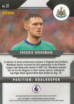 2021-22 Panini Prizm Premier League #31 Freddie Woodman Back