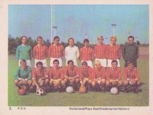 1969-70 Monty Gum International Football Teams #3 P.S.V. Front