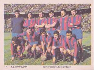 1969-70 Monty Gum International Football Teams #17 Barcelona Front