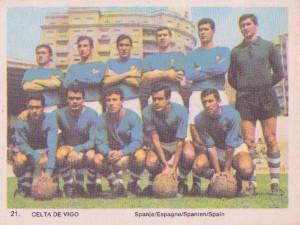1969-70 Monty Gum International Football Teams #21 Celta de Vigo Front