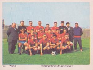 1969-70 Monty Gum International Football Teams #27 Vasas Front