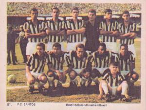 1969-70 Monty Gum International Football Teams #51 FC Santos Front