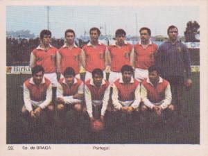 1969-70 Monty Gum International Football Teams #59 Sporting de Braga Front