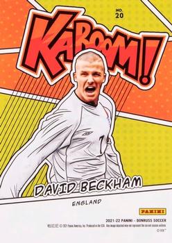 2021-22 Donruss - Kaboom #20 David Beckham Back