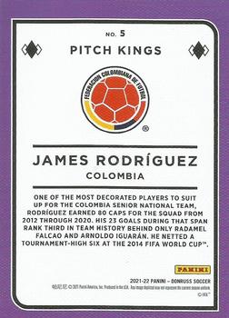 2021-22 Donruss - Pitch Kings #5 James Rodriguez Back