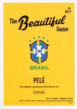 2021-22 Donruss - Beautiful Game Autographs Green #BG-P Pele Back