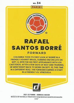 2021-22 Donruss - Holo Green Laser #34 Rafael Santos Borre Back