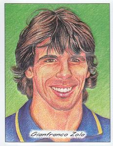 1998 Panini Superplayers 98 - Embossed 3D Glyptic Stickers #NNO Gianfranco Zola Front