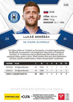 2021-22 SportZoo Fortuna:Liga #328 Lukas Gressak Back