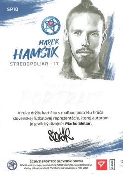 2021 SportZoo Slovenski Sokoli - Street Art Portrait Silver #SP10 Marek Hamsik Back