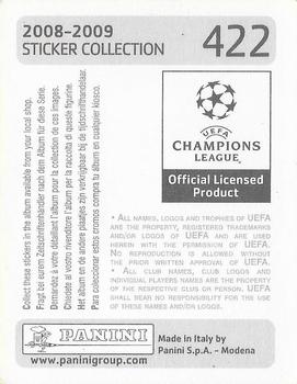 2008-09 Panini UEFA Champions League Stickers #422 Dirk Marcellis Back