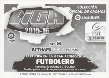 2015-16 ESTE Spanish Liga #306 Aythami Back
